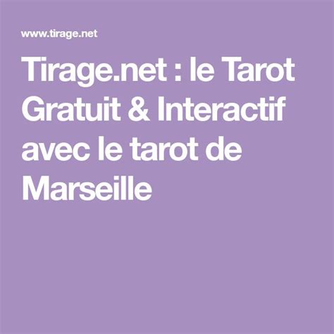 Tirage.net : le Tarot Gratuit & Interactif avec le tarot de Marseille